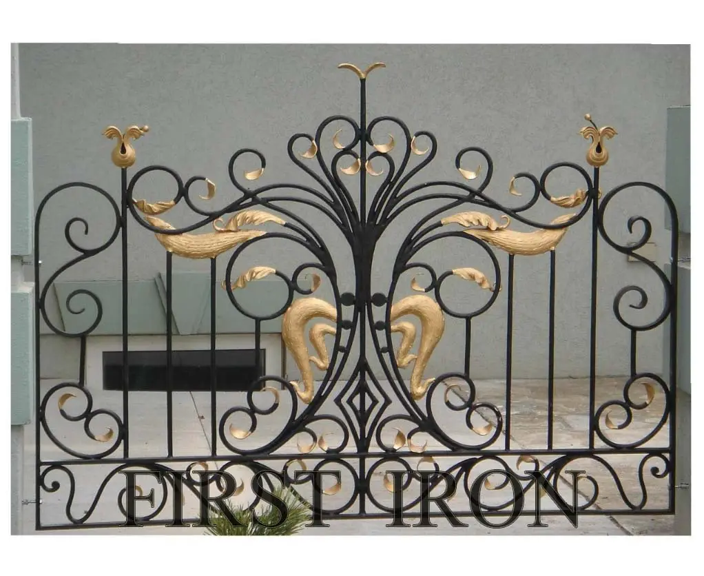 Pannello di recinzione in ferro battuto in acciaio per esterni con recinzione da giardino in metallo a prezzi economici