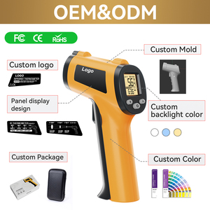 Công nghiệp kỹ thuật số pyrometer nhiệt kế súng không tiếp xúc hồng ngoại LCD hiển thị IR <span class=keywords><strong>Laser</strong></span> hồng ngoại nhiệt độ súng - Product Image 2