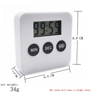Mini Digital Kitchen Timer Grandi Cifre Allarme Forte Supporto Magnetico Del Basamento con Display LCD di Grandi Dimensioni per la Cottura di Cottura Giochi Sportivi - Product Image 2
