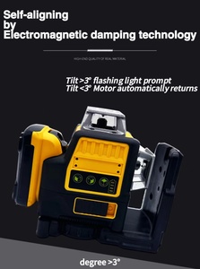 12线3D激光水平仪/红外激光强光墙贴仪高精度自动找平装置 - Product Image 4