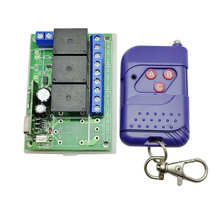 Üç kanallı uzaktan Relay12V 10A evrensel D C kontrol sistemi uzaktan kumanda anahtarı işık 433Mhz - Product Image 1