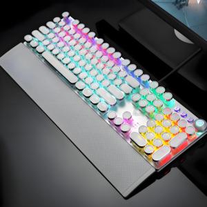 AULA F2088 104-Tasten Kabel gebundene mechanische Tastatur mit RGB-Hintergrund beleuchtung Retro-Punk-Tasten kappen Fall mit mehreren Tasten <span class=keywords><strong>PC</strong></span> Laptop <span class=keywords><strong>Tablet</strong></span> Desktop-Spiele