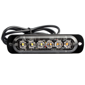 Waterproof <strong>6</strong> <strong>LED</strong> 12 24 <strong>Volt</strong> Emergency Strobe Flasher Light for Vehicle Motorcycle Warning Light - Product Image 1