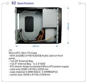 Mini-ITX Chassis HTPC <strong>Case</strong> SECC Computer <strong>Cases</strong> Mini ITX <strong>Pc</strong> Cup Cabinet <strong>case</strong> - Product Image 2