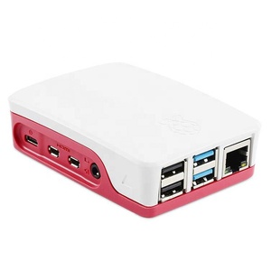 Raspberry Pi 4-carcasa Original para Raspberry Pi 4B, carcasa de plástico blanco y rojo, accesorios - Product Image 2