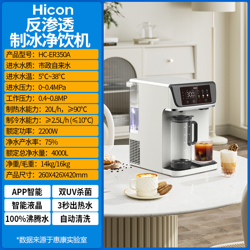 Reverse osmosis ice maker and water purifier