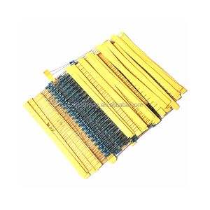 Resistencia de anillo de cinco colores de 1/4W Paquete de resistencia de película metálica de precisión 1% 41 valores de resistencia de uso común 20 cada uno - Product Image 1