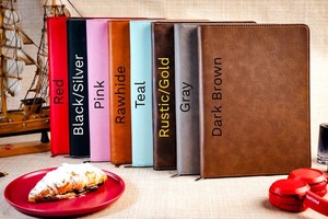 9 1/2 "x 12" laserable giả da danh mục đầu tư dây kéo notepad tùy chỉnh giả da máy tính xách tay trống Tạp Chí kỳ nghỉ quà tặng-mineti mft960 - Product Image 5