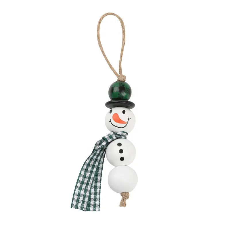 크리스마스 비즈 펜던트 크리스마스 장식품 크리스마스 눈사람 나무 구슬 펜던트 크리스마스 나무에 대한 얼굴과 크리스마스 나무 구슬