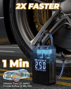 Wholesale <strong>Dura</strong> 2666 150psi High Pressure Mini Portable Air Compressor 4 Pressure Mode with Bright LED Light for <strong>Tire</strong> Inflation - Product Image 3