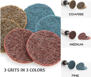Quick Change 2-Inch Abrasive <strong>Disc</strong> with Plastic Backing Coarse Medium Fine Surface Conditioning for Stainless Steel &amp; Metals - Product Image 4