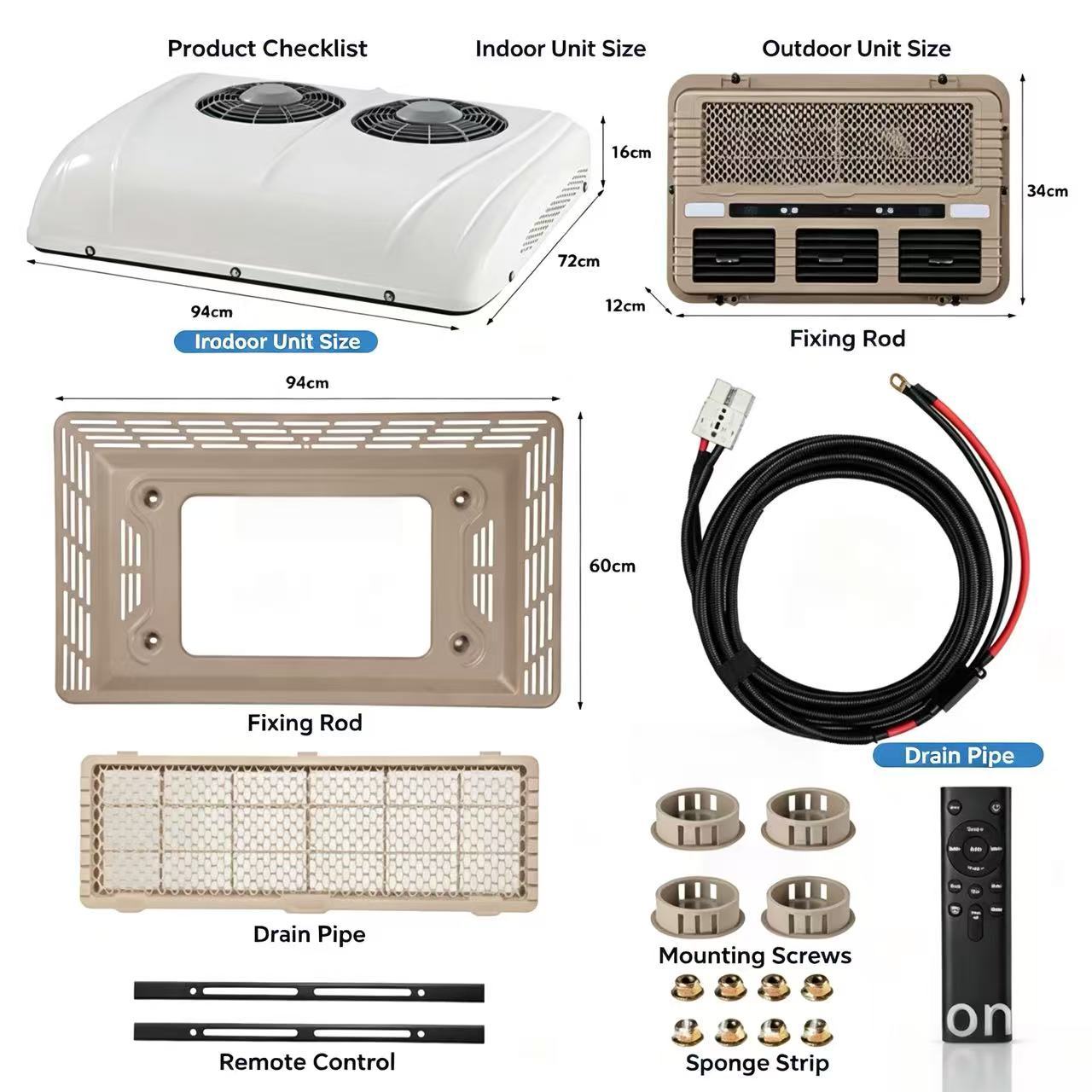 24V White Dual-Fan AC, High-Spec