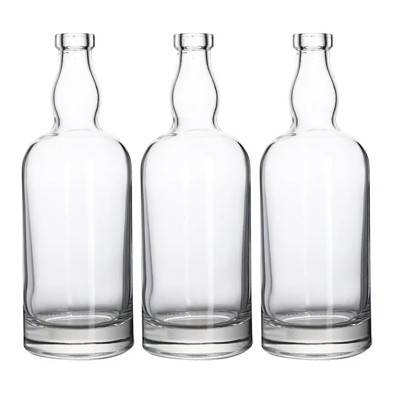 Flint-Botellas redondas de cristal populares para bebidas alcohólicas, suministros de decoraciones para fiestas de boda, 700ml