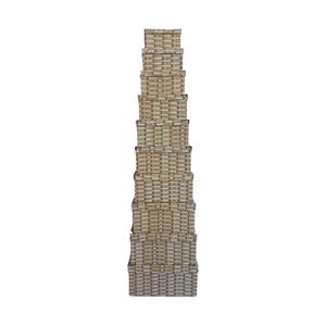 Set di scatole portaoggetti in cartone rettangolare nidificato da 10 pezzi con design personalizzato di fabbrica con manici confezione regalo in carta da imballaggio - Product Image 2