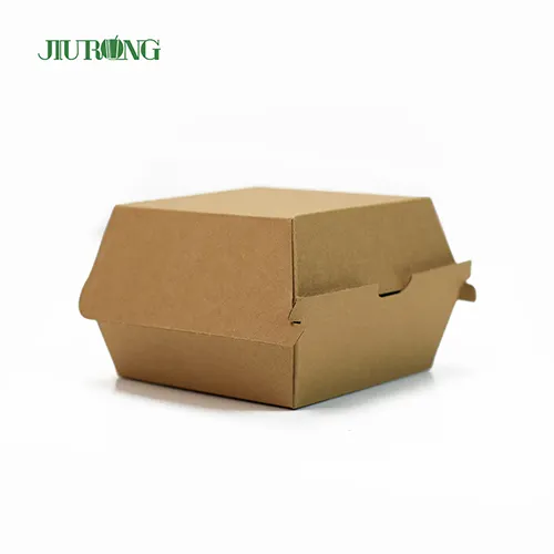 6,4 ''* 6,4'' Take Away Hamburger embalagem caixa para ir Container