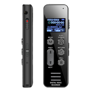 V63 Audio <strong>Recorder</strong> Digital Display Screen Sound-activated <strong>Recorder</strong> Built-in Mic Multi-language Line-in Recording - Product Image 3