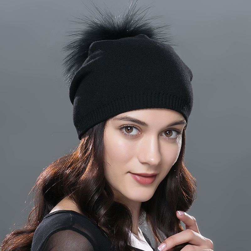 Black with black pom
