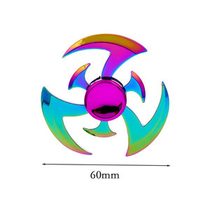 Hot bán đầy màu sắc hợp kim Thần Tài <span class=keywords><strong>Spinner</strong></span> chống căng thẳng Đồ chơi Hợp kim kẽm rực rỡ Heptagonal tay <span class=keywords><strong>spinner</strong></span> thần tài đồ chơi - Product Image 3