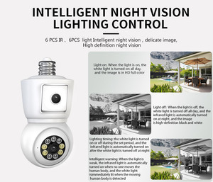 Icsee Bullet PT Dome Linkage 4MP CCTV Bulb <strong>Camera</strong> Audio Intercom <strong>Camera</strong> Kit