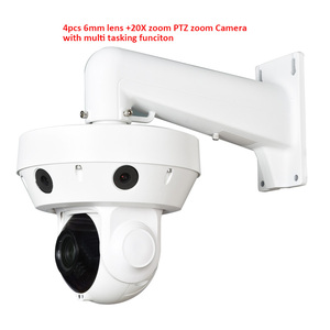 4 adet sabit lens otomatik izleme mikrofon bağlantı güvenlik çok Lens 30x optik Zoom panoramik PTZ IP güvenlik kamerası 360 - Product Image 3
