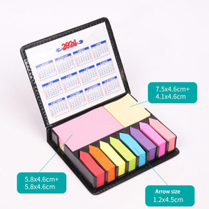 <strong>2025</strong> New KRC Promotional <strong>Customized</strong> Note Pad Paper Stickers Index Rectangular Desktop Sticky Note Set Leather <strong>Box</strong> <strong>Memo</strong> Pad With