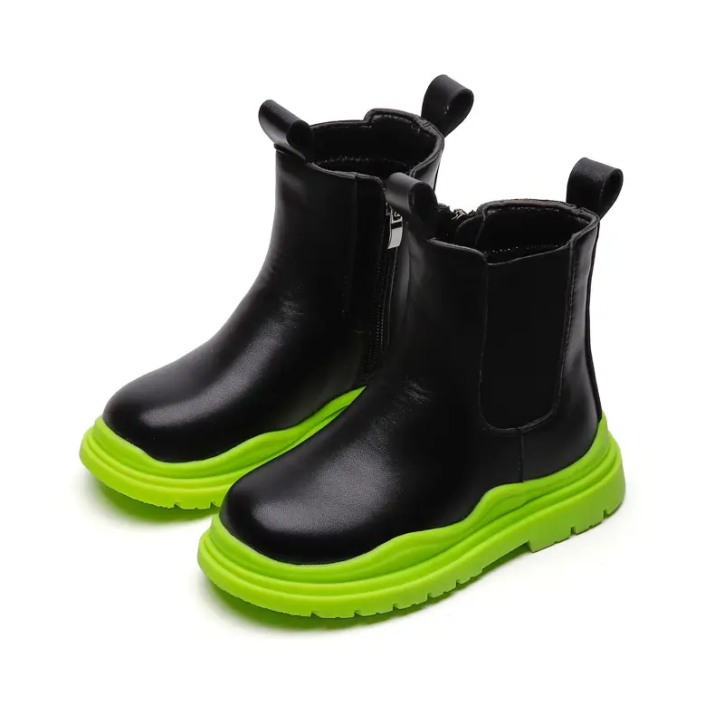 Botines de plataforma personalizados para niños y niñas, botas informales de tobillo para niños, botas de punta de ala, zapatos de invierno, nueva colección, venta al por mayor