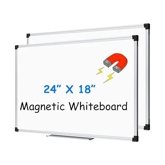 Pizarra blanca de borrado en seco magnética personalizada, pizarra blanca magnética de doble cara para oficina, hogar, escuela