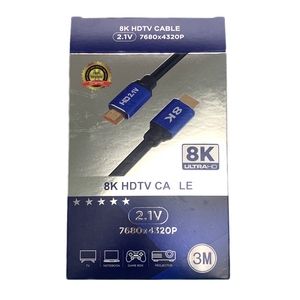 2M 3M 5M 10M 20M 3D 4K 8k镀金高清电视2.1电缆公对公，带高清电视以太网