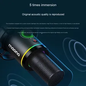For Maono Pd200X Dynamic Wired Radio Microphone for <strong>Computer</strong> Live Broadcast Cardioid Polar Pattern with XLR Connector for Studio - Product Image 5