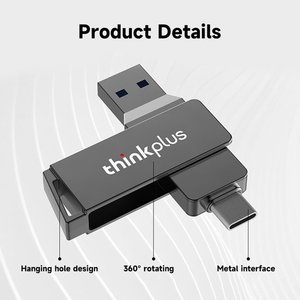Thinkplus MU251 100% オリジナルビッグブランドUSB3.1フラッシュディスク16GB/32GB/64GB/128GB/256GB USBフラッシュドライブ - Product Image 4