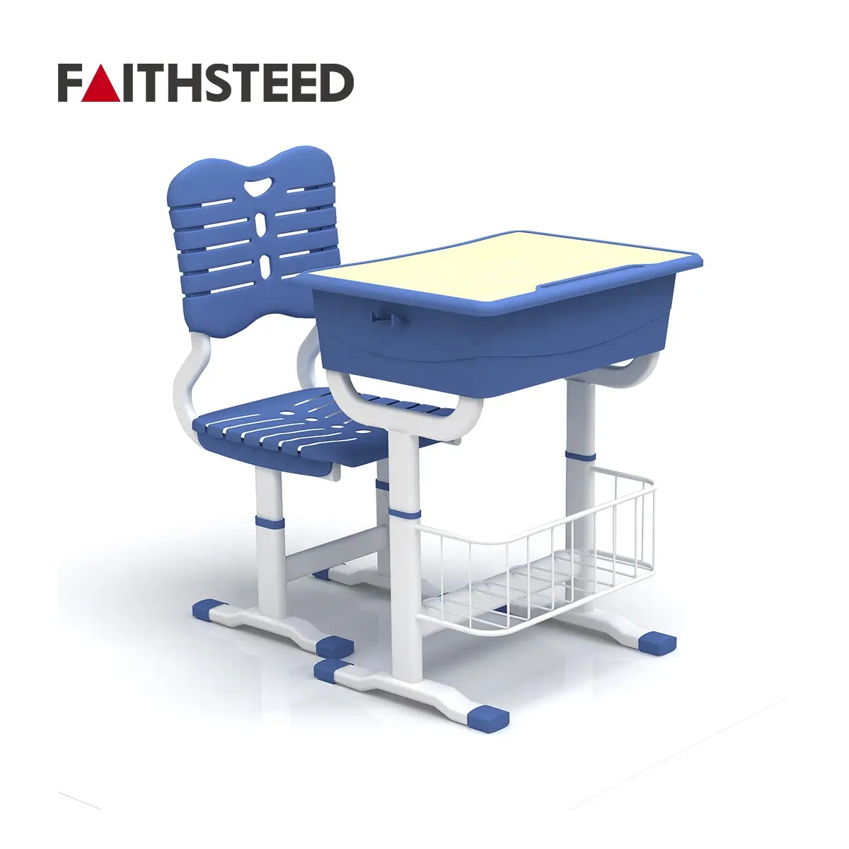 Moderno MDF ajustable barato junior middle school estudiante universitario Escritorio de plástico y silla Combo Universidad