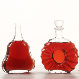 Yeni tasarım şeffaf boş alkol viski bardağı şişe 375ml 500ml 750ml lüks Patron Tequila şişe