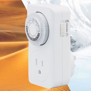 Interruttore di controllo del tempo di alimentazione della presa di temporizzazione meccanica Standard per 24 ore Timer meccanico a ciclo automatico - Product Image 4