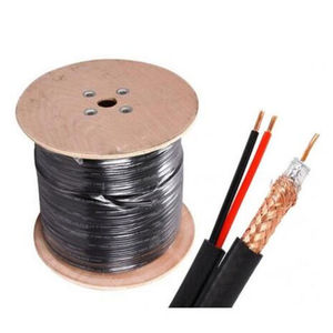 Chất lượng hàng đầu RG59 đồng trục với cáp điện Siamese Cáp CCA CAT5E với điện - Product Image 1