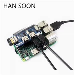 <strong>Raspberry</strong> <strong>Pi</strong> 4th Generation 3b+<strong>USB</strong> Expansion Board <strong>USB</strong> HUB Splitter Hub Expansion Module