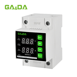 Protector de corriente de voltaje 40A 63A 80A 220V 230V AC monofásico inteligente ajustable sobre y bajo Dispositivo de reinicio relé - Product Image 1