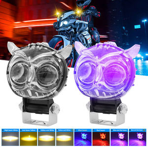YD-TC18-<span class=keywords><strong>B</strong></span> renkli LED motosiklet sürüş Pod ışıkları baykuş farlar spot motosiklet ATV kamyon için