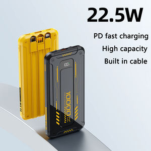 Hot Selling <strong>QC3.0</strong> 22.5w Super Fast Charging Built-in Wire PowerBank 20000mAh USB Type C Portable Mobile <strong>Power</strong> <strong>Bank</strong> 10000mah - Product Image 3