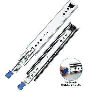 Sneida 32Inch Volledig Verlengde Q235 Koudgewalst Staal Heavy-Duty Lade <span class=keywords><strong>Slides</strong></span> Lock 53Mm Telescopische Kanaalglijbanen Voor Gereedschapskist Gym - Product Image 1