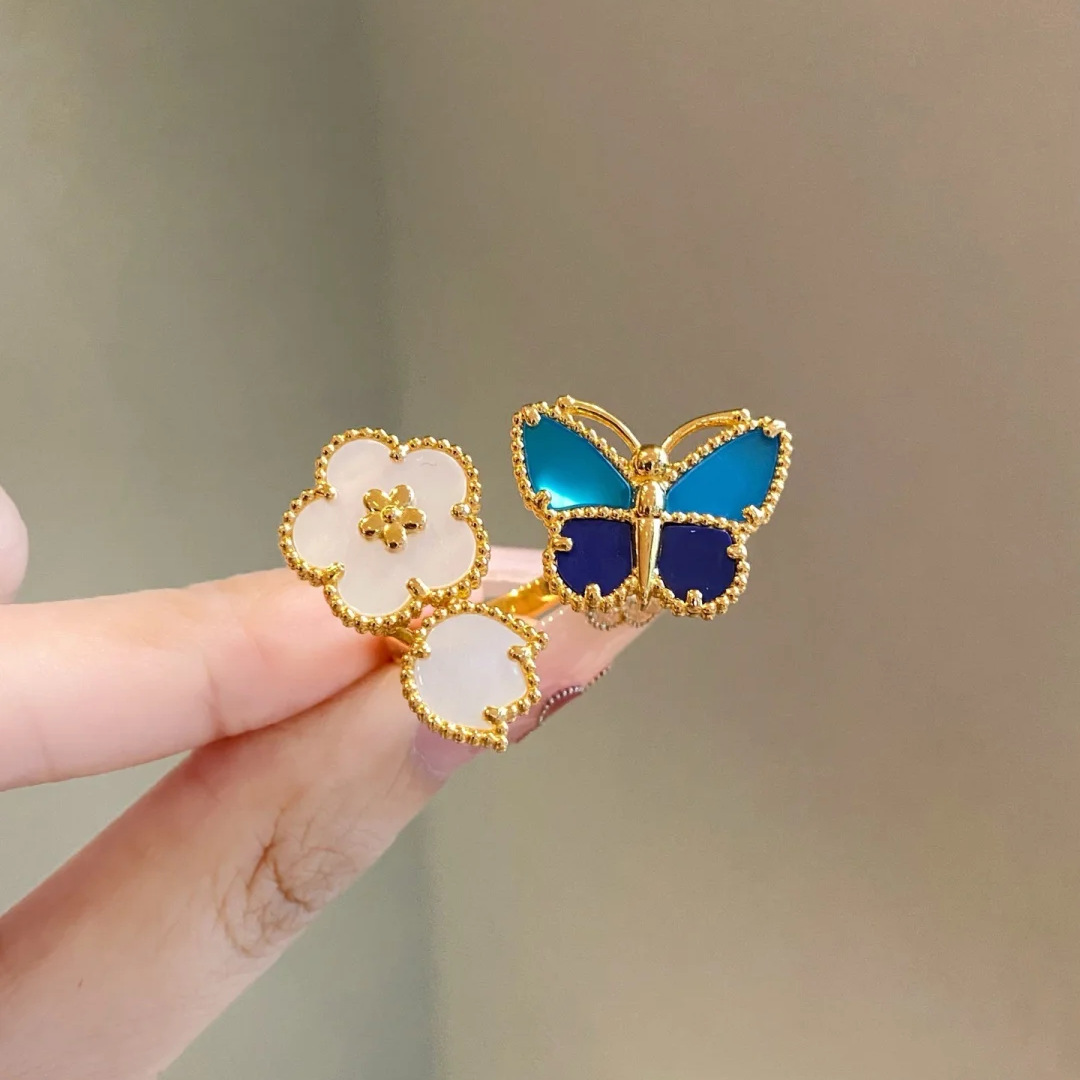 Lucky butterfly ring-opening adjustable