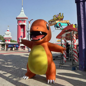 Tùy Chỉnh Kích Thước Linh Vật PVC Khổng Lồ <span class=keywords><strong>Inflatable</strong></span> Bóng Nhân Vật Dễ Thương Phim Hoạt Hình Lửa Rồng Không Thấm Nước Cho Quảng Cáo Khuyến Mãi - Product Image 6