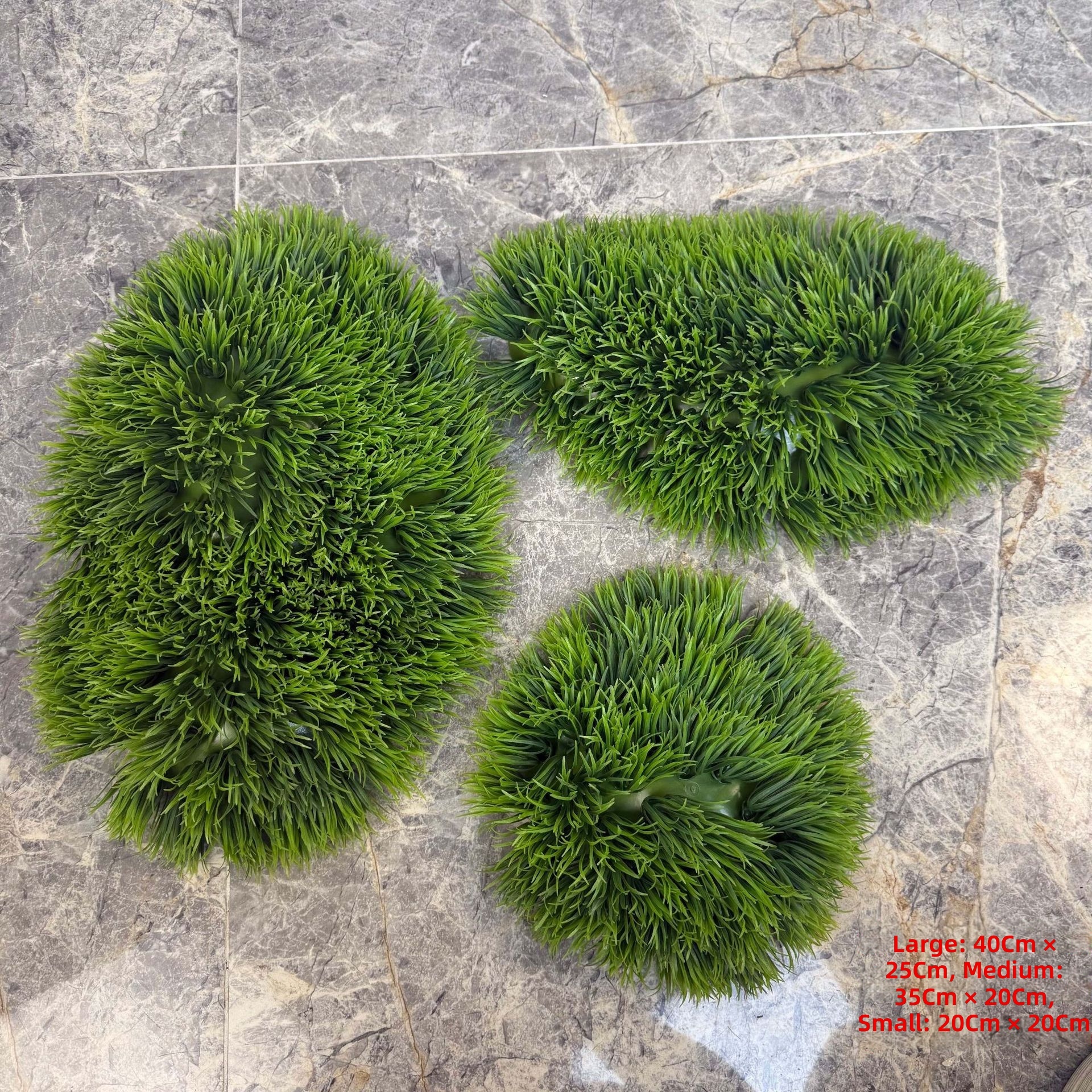 Green Fluffy grass block set