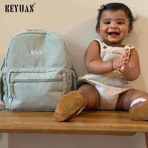 Benutzer definiertes Logo Retro Designer Kinder Rücken taschen Große Kapazität Gepolsterter Schul rucksack für Vorschul mädchen
