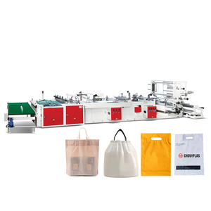 <strong>Automatic</strong> 4 Function in 1 Soft Loop <strong>Handle</strong> Bag Patch Bag Plastic Shopping Bag <strong>Making</strong> <strong>Machine</strong> - Product Image 1