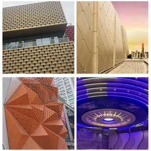 Perforierte Bleche aus Aluminium legierung im modernen Stil Unregelmäßige Vorhang fassade Metall verkleidung für die Außen dekoration
