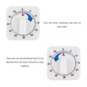 Nuovo Timer da cucina meccanico da 60 minuti sveglia con conto su/giù per la cottura per la gestione del tempo - Product Image 2
