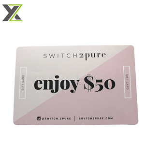 定制印刷化妆品化妆产品优惠券优惠券礼品卡