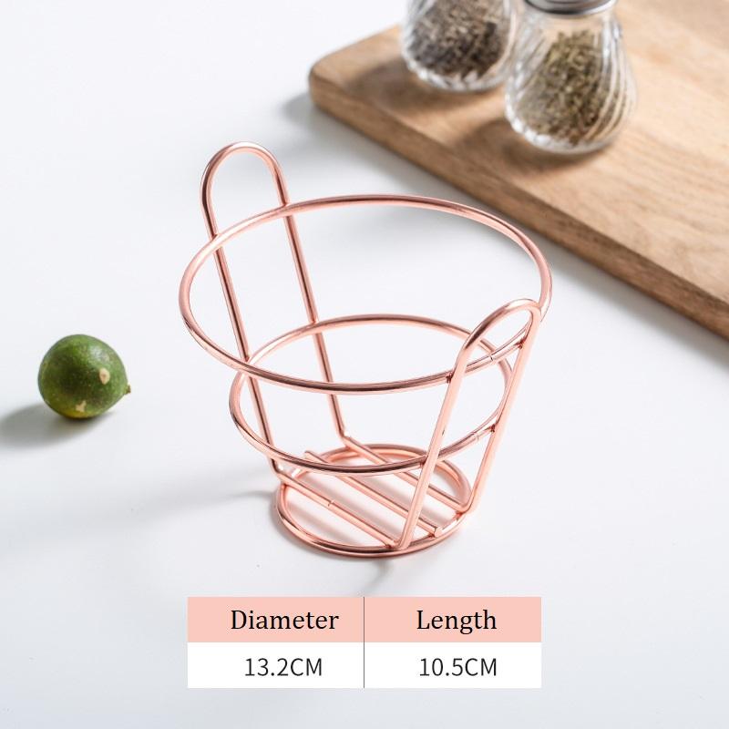 ตะกร้าเอียงสีโรสโกลด์