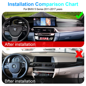 Navihua AndroidカーラジオデジタルクラスターデュアルスクリーンBMW 5シリーズF10 2011-2017マルチメディアシステムLCD機器自動車用 - Product Image 5