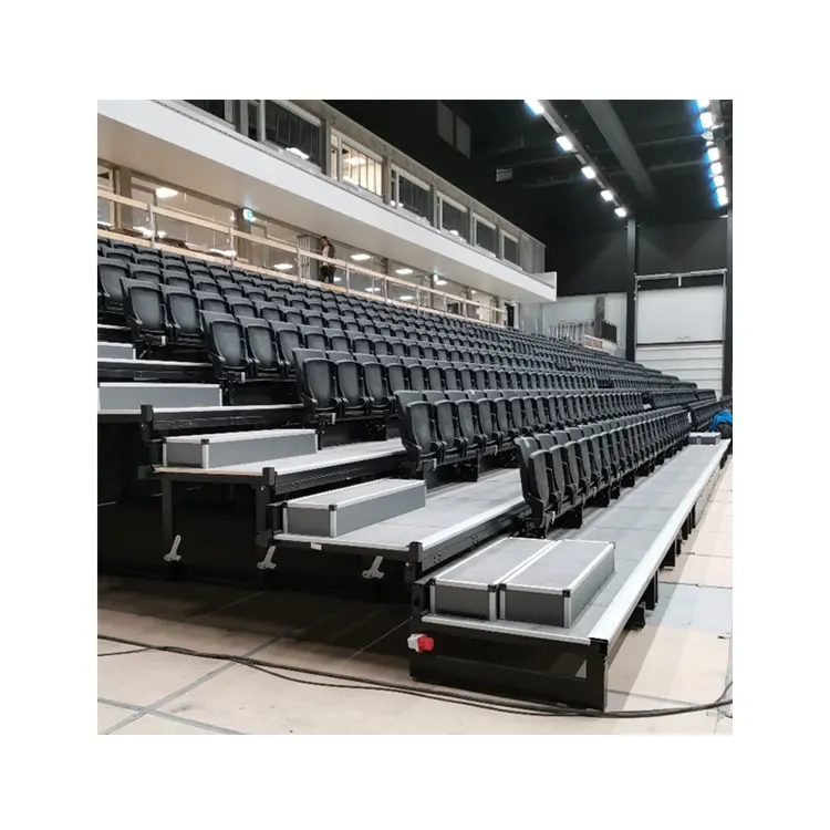 Asiento telescópico de estadio multiusos para interior, silla multifuncional para pista deportiva